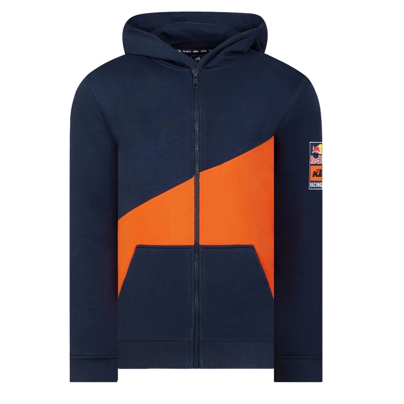 KTM Colourswitch Red Bull Zip Kinder Sweatshirt blau-orange Ausverkauf