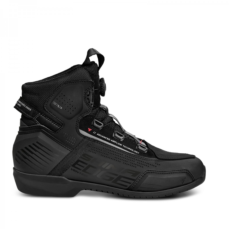 Shima Edge Vent Schwarz Motorradstiefel