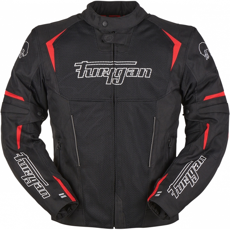 Furygan Ultra Spark Vented 3 in 1 Rot und Schwarz Motorrad Jacke