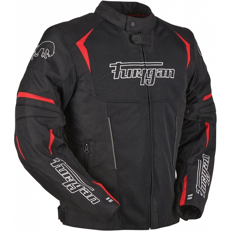 Furygan Ultra Spark Vented 3 in 1 Rot und Schwarz Motorrad Jacke