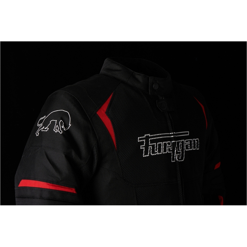 Furygan Ultra Spark Vented 3 in 1 Rot und Schwarz Motorrad Jacke