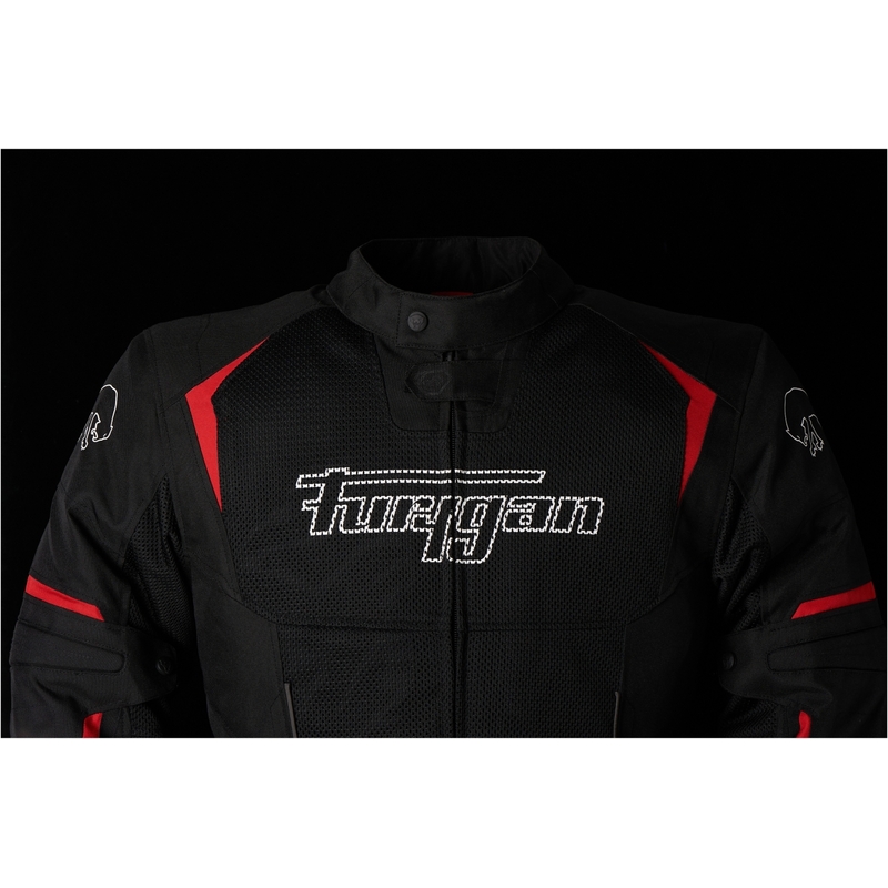 Furygan Ultra Spark Vented 3 in 1 Rot und Schwarz Motorrad Jacke