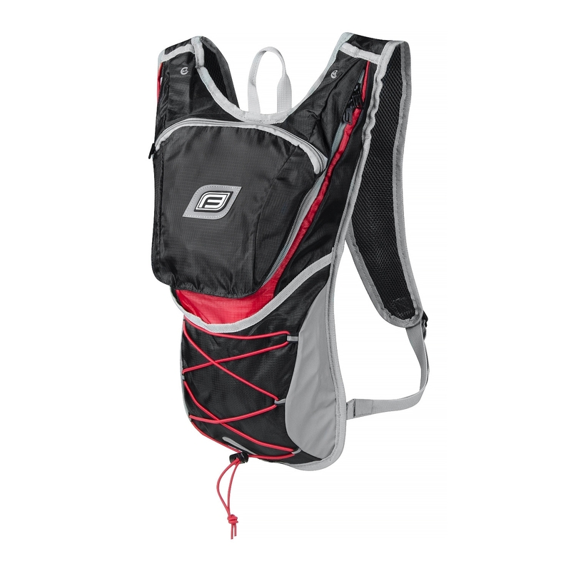 Radsport-Rucksack FORCE Twin 14 l schwarz-rot Ausverkauf