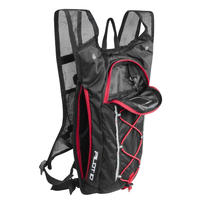 Radsport-Rucksack FORCE Pilot 10 l schwarz-rot Ausverkauf