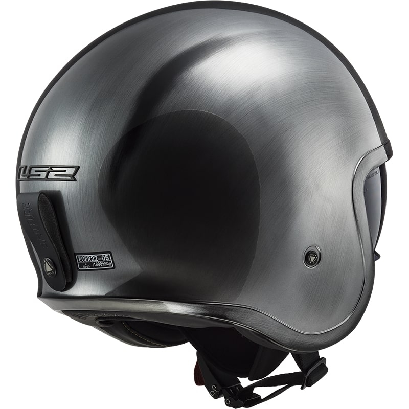 LS2 OF599 Spitfire Jeans Titanium Offener Motorradhelm