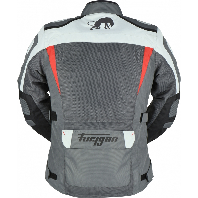 Furygan Apalaches Vented 2-in-1 Grau-Rot-Schwarz Motorradjacke