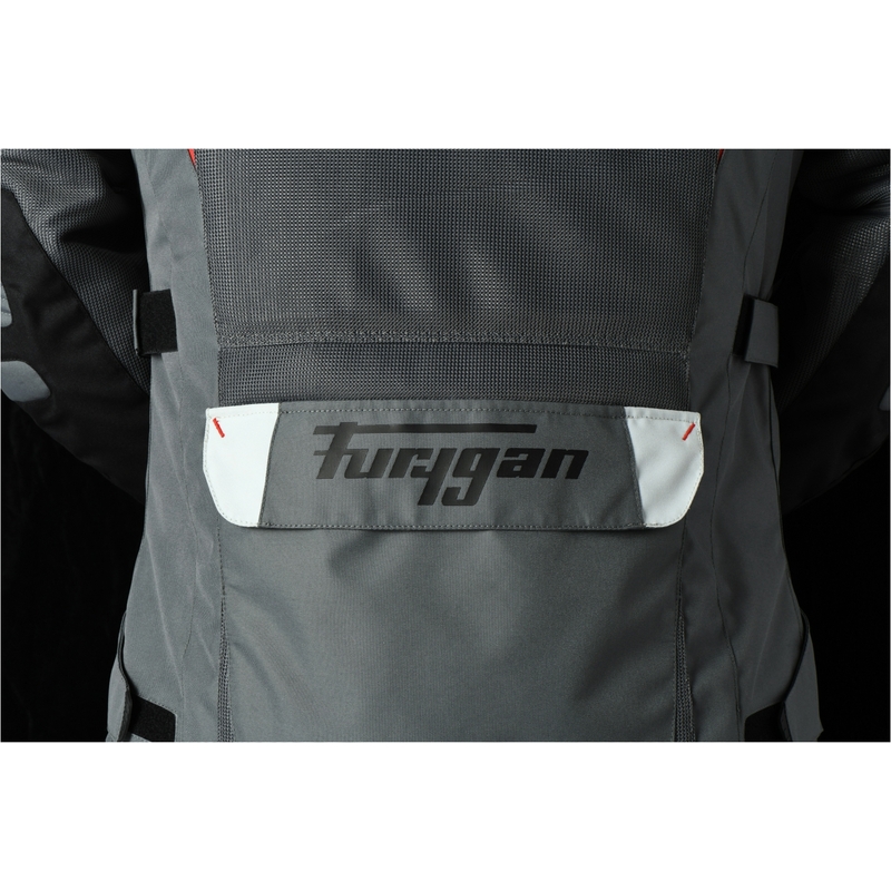 Furygan Apalaches Vented 2-in-1 Grau-Rot-Schwarz Motorradjacke
