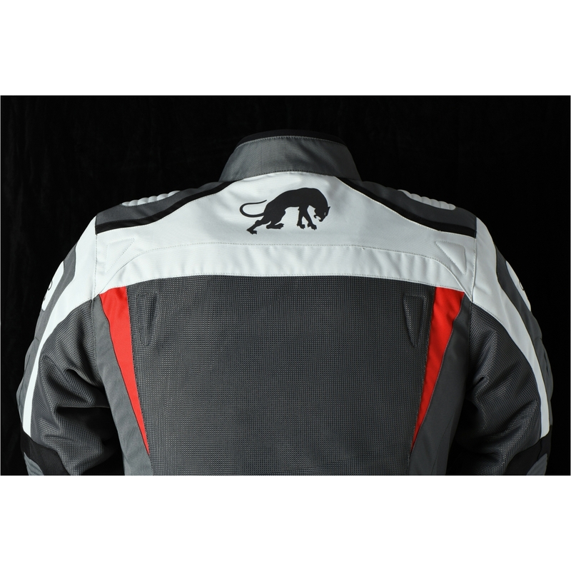 Furygan Apalaches Vented 2-in-1 Grau-Rot-Schwarz Motorradjacke