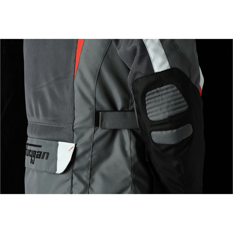 Furygan Apalaches Vented 2-in-1 Grau-Rot-Schwarz Motorradjacke