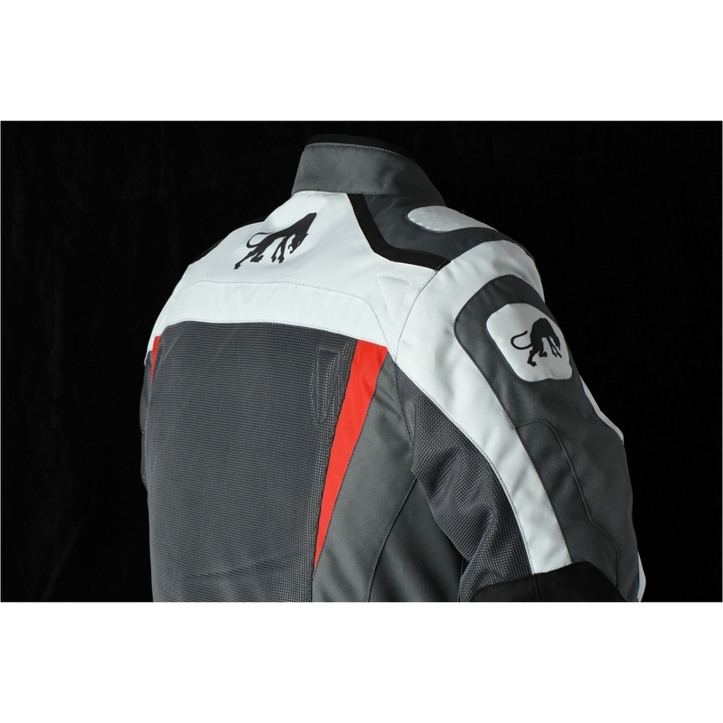 Furygan Apalaches Vented 2-in-1 Grau-Rot-Schwarz Motorradjacke