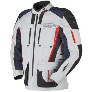 Furygan Brevent 3 in 1 grau-schwarz-rot-blaue Motorradjacke