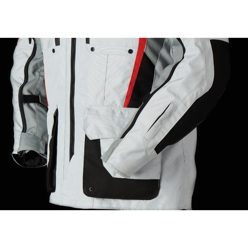 Furygan Brevent 3-in-1 Motorradjacke weiß-grau-rot-schwarz Ausverkauf