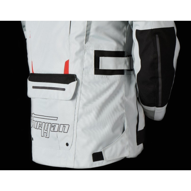 Furygan Brevent 3-in-1 Motorradjacke weiß-grau-rot-schwarz Ausverkauf