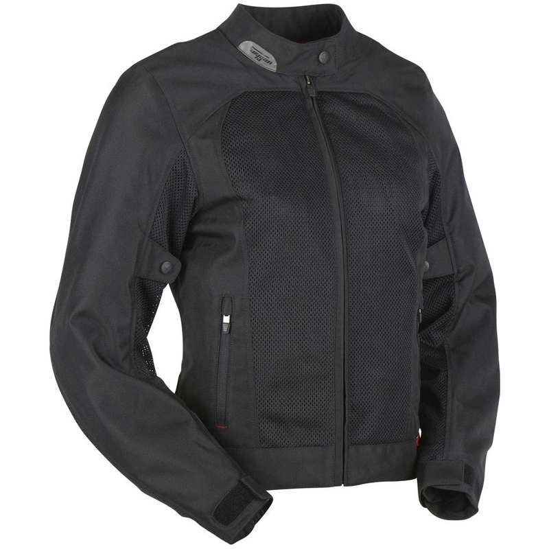 Damen Furygan Genesis Mistral Lady Evo 2 Schwarz Motorrad Jacke