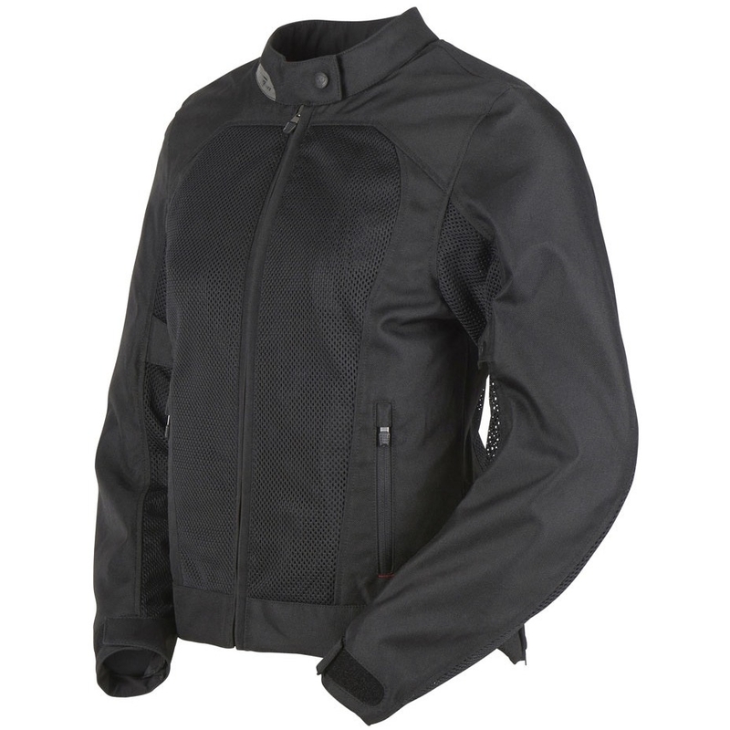Damen Furygan Genesis Mistral Lady Evo 2 Schwarz Motorrad Jacke