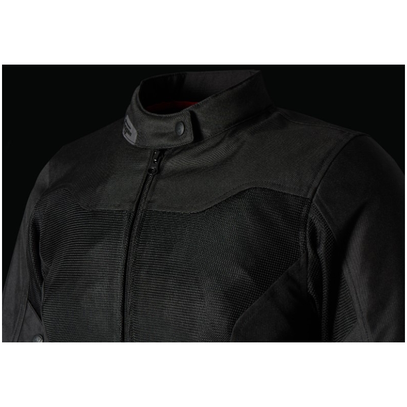 Damen Furygan Genesis Mistral Lady Evo 3 Schwarz Motorrad Jacke