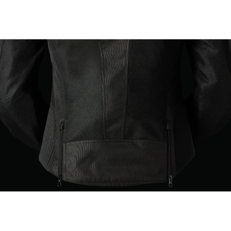 Damen Furygan Genesis Mistral Lady Evo 3 Schwarz Motorrad Jacke