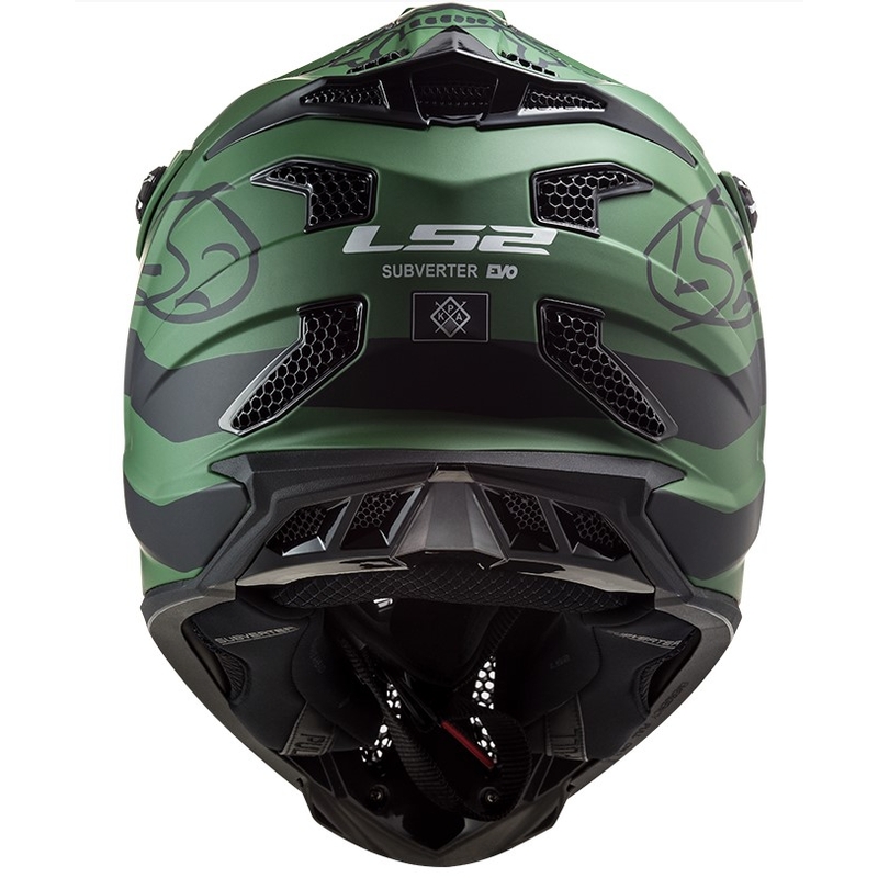 Motocross Helm LS2 MX700 Subverter Cargo grün matt