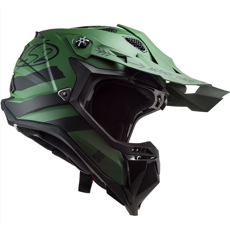 Motocross Helm LS2 MX700 Subverter Cargo grün matt