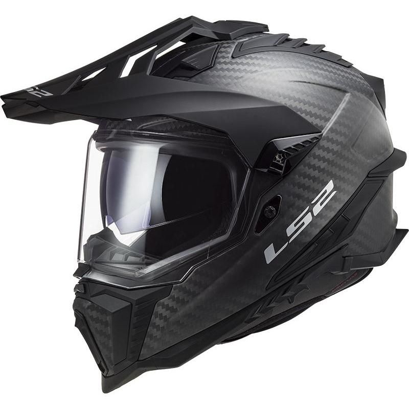 Enduro-Helm LS2 MX701 Explorer C Carbon schwarz glänzend