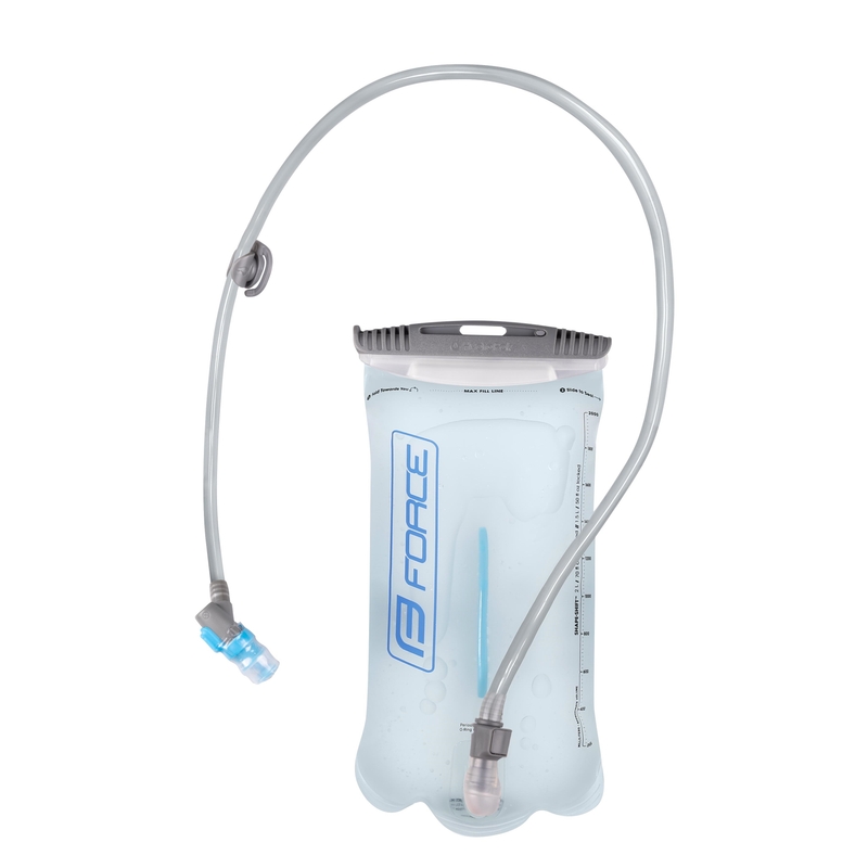Radsport-Rucksack FORCE Twin Plus 14 l grau-blau mit Hydrovac Ausverkauf