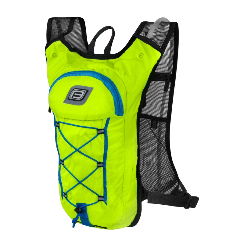 Radsport-Rucksack FORCE Pilot Plus 10 l fluo gelb mit Hydrovac Ausverkauf