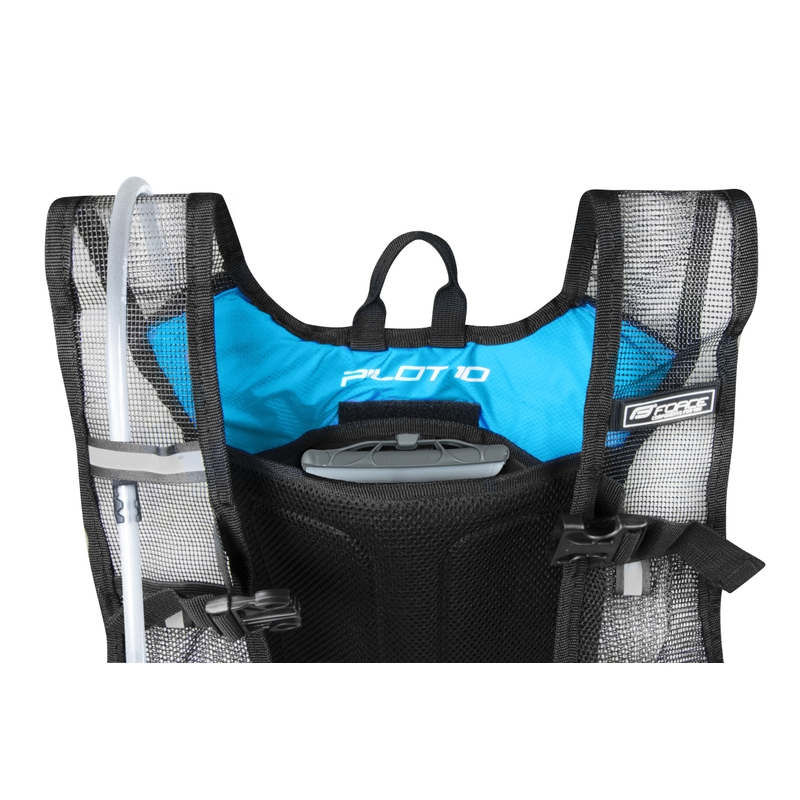 Radsport-Rucksack FORCE Pilot Plus 10 l fluo gelb mit Hydrovac Ausverkauf