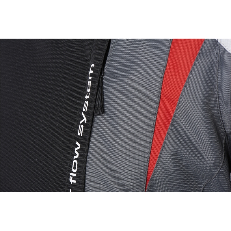 Damen Furygan Apalaches rot, weiß, schwarz und grau Motorradjacke