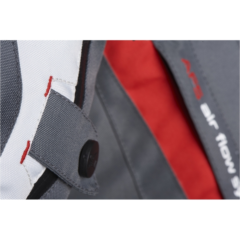 Damen Furygan Apalaches rot, weiß, schwarz und grau Motorradjacke