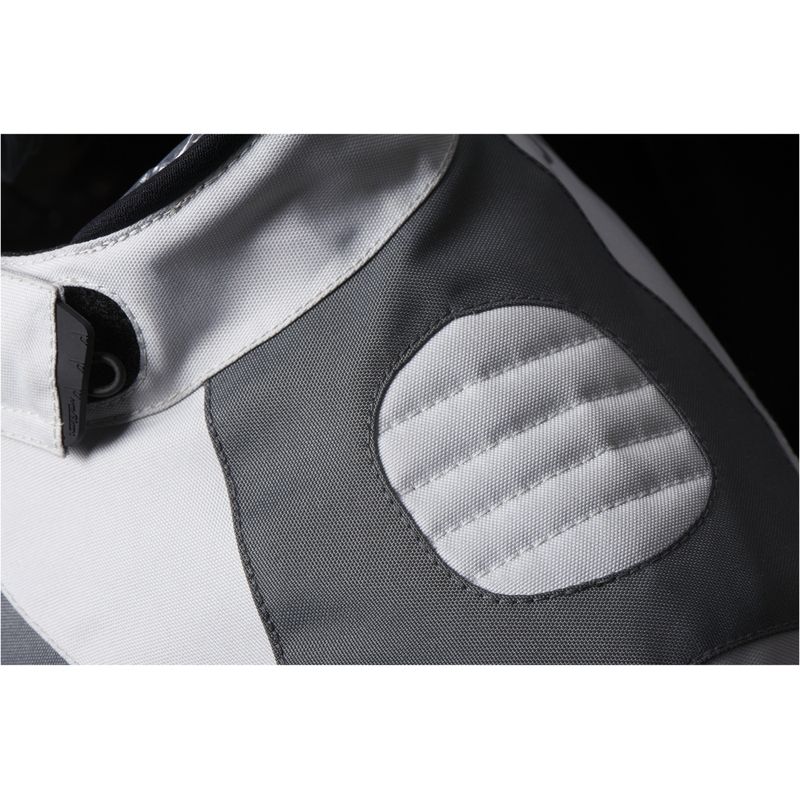 Damen Furygan Apalaches rot, weiß, schwarz und grau Motorradjacke