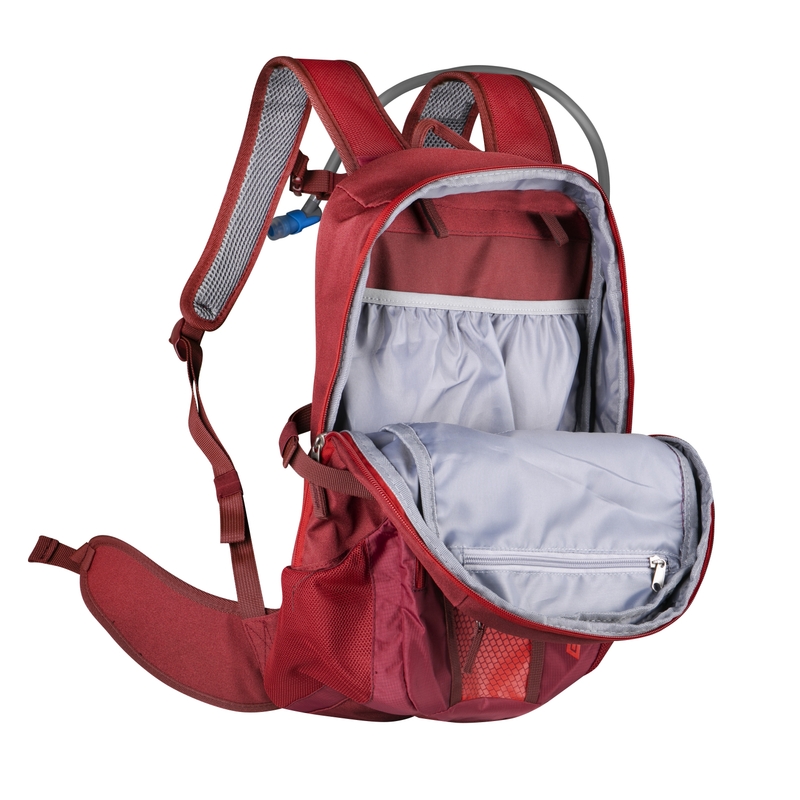 Radsport-Rucksack FORCE Grade Plus 22 l rot mit Hydrovac Ausverkauf