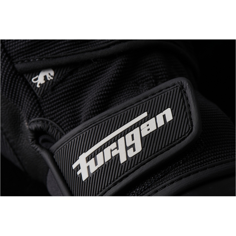 Motorradhandschuhe Furygan Jet D3O schwarz und weiß