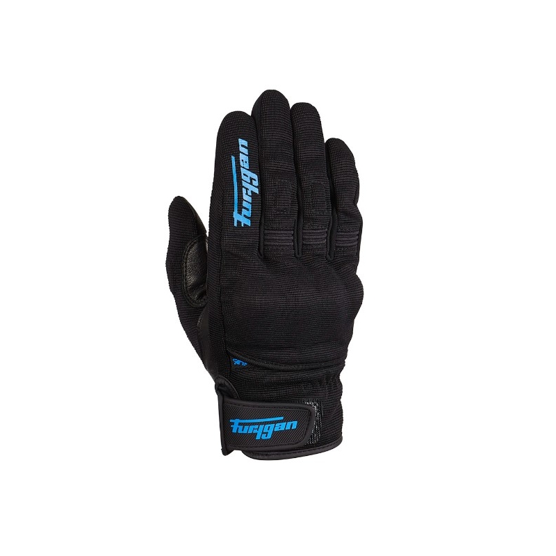 Motorradhandschuhe Furygan Jet D3O schwarz und blau
