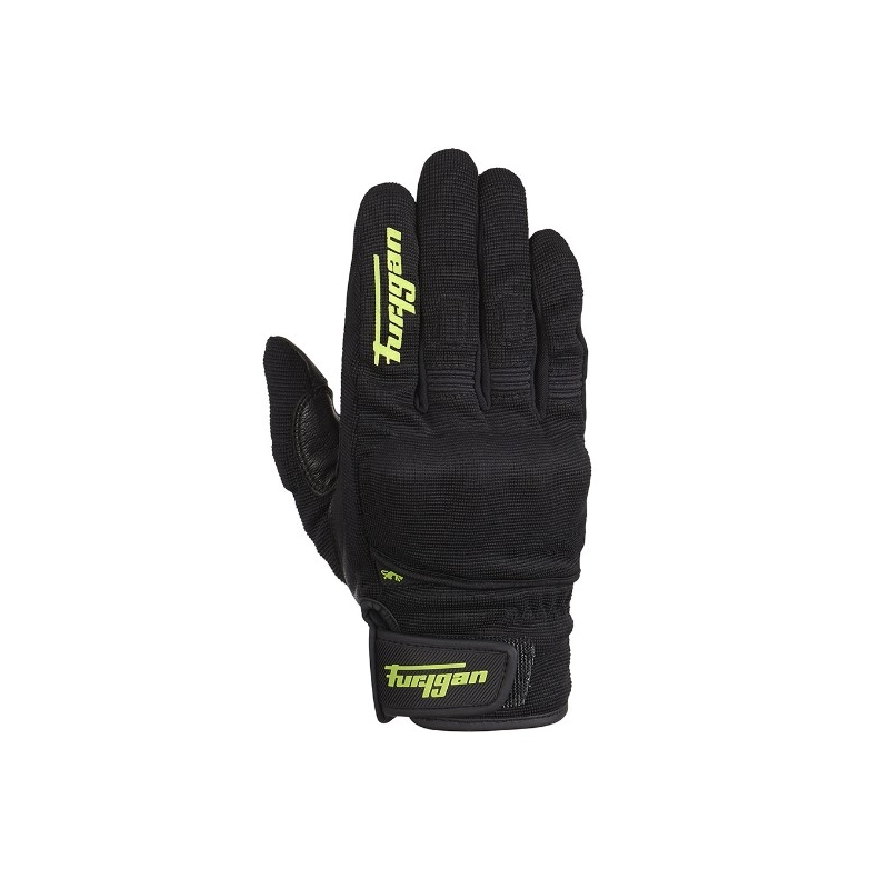 Motorradhandschuhe Furygan Jet D3O schwarz-fluo grün