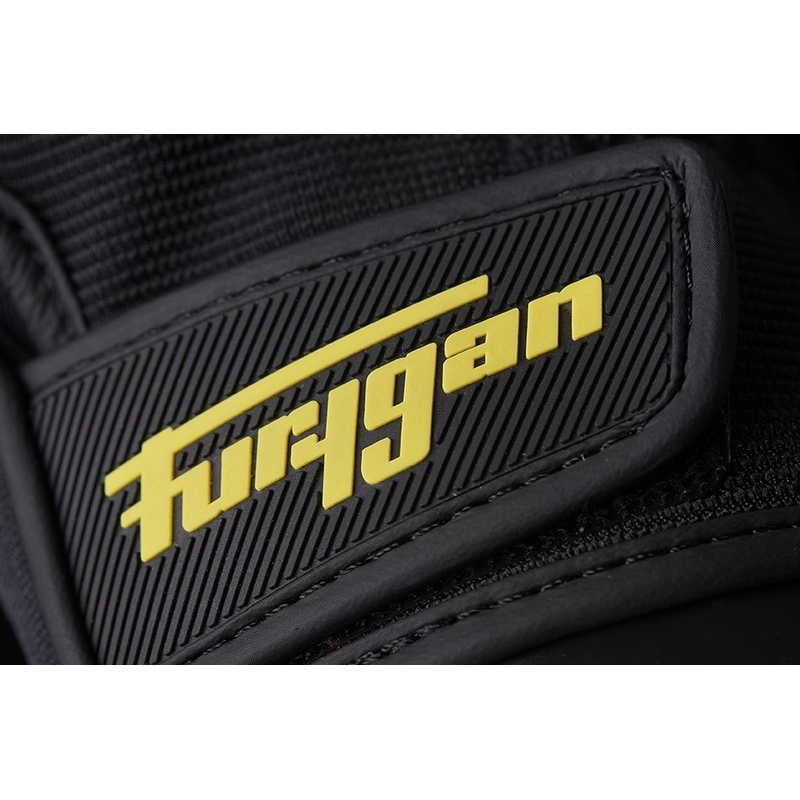Motorradhandschuhe Furygan Jet D3O schwarz-fluo gelb