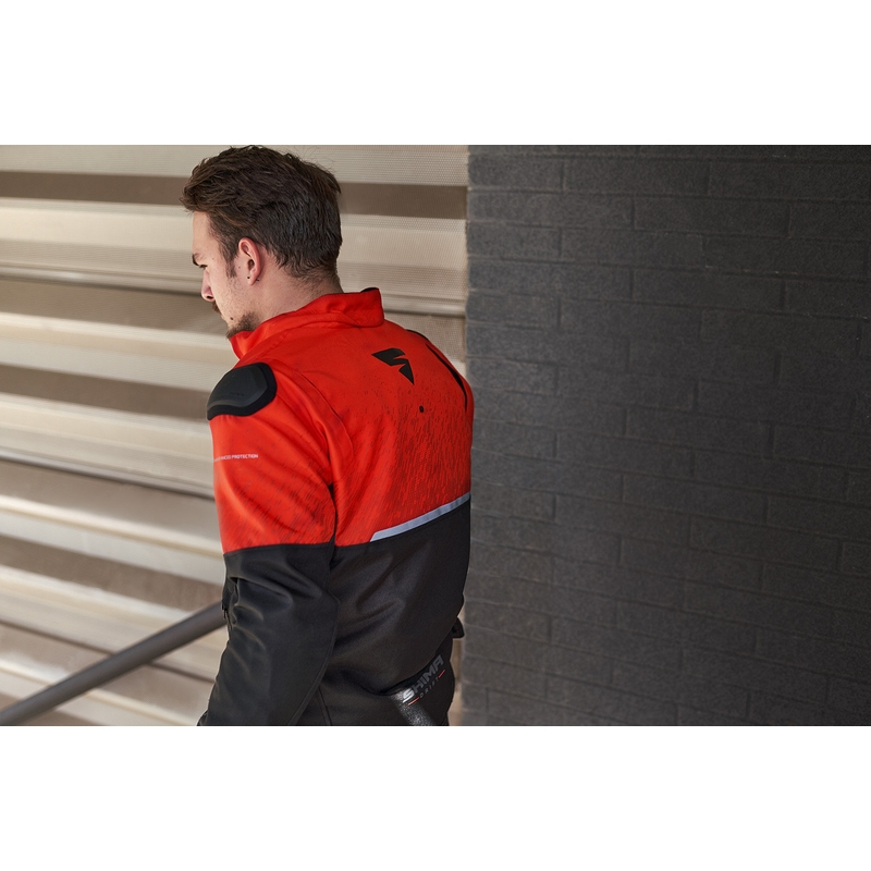 Motorradjacke Shima Drift schwarz-rot