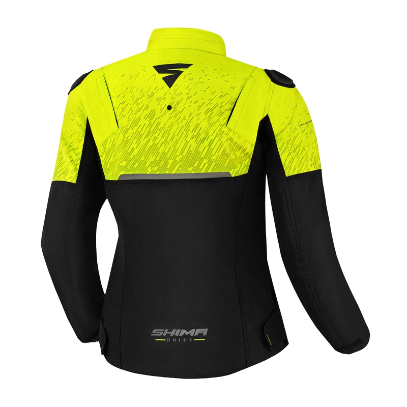 Damen Motorradjacke Shima Drift schwarz-fluo gelb