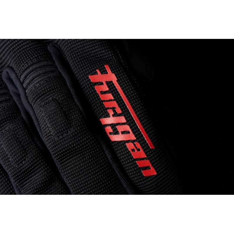 Damen Furygan Jet D3O Schwarz und Rot Motorradhandschuhe