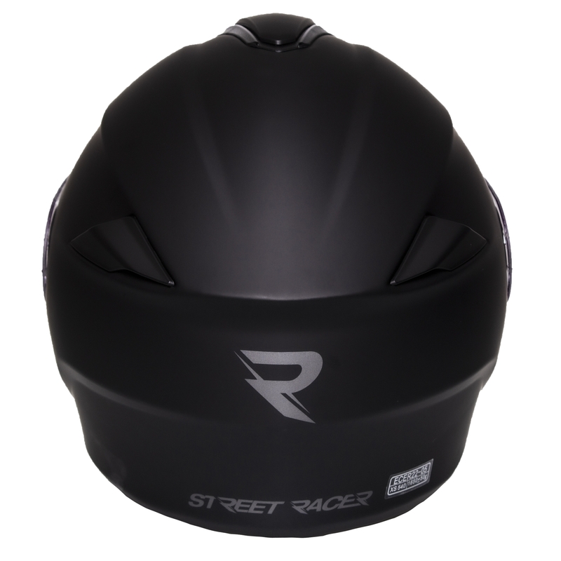 Street Racer Ranger schwarz matt klappbarer Motorradhelm