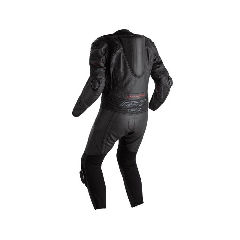 RST Pro Serie Airbag Einteiliger Motorradoverall Schwarz Ausverkauf