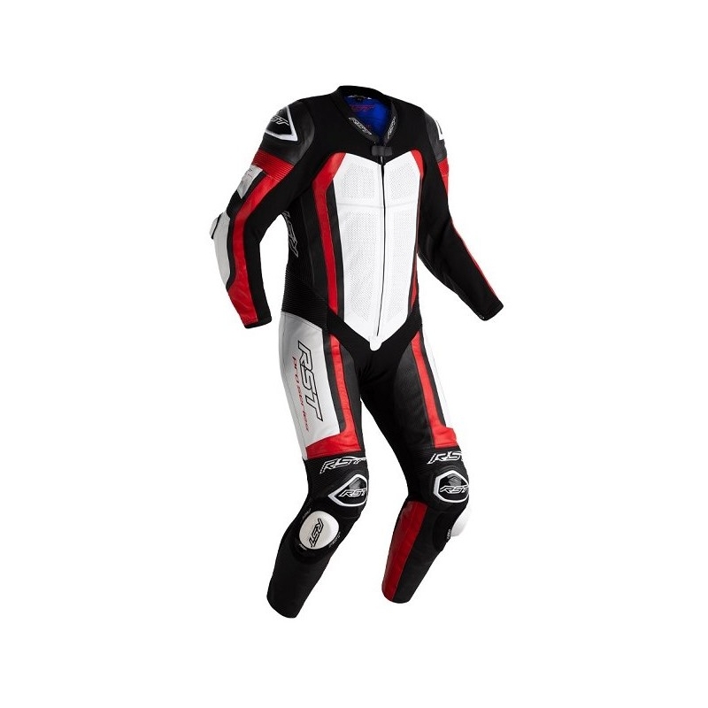Einteiliger RST Pro Series Airbag schwarz-weiß-rot Motorradoverall  Ausverkauf