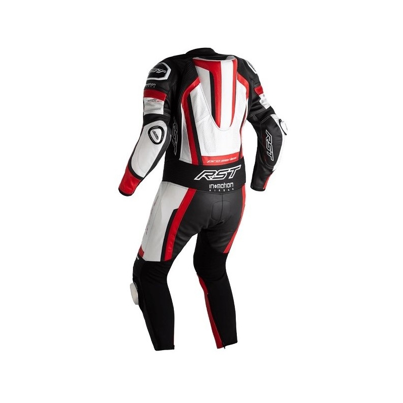 Einteiliger RST Pro Series Airbag schwarz-weiß-rot Motorradoverall  Ausverkauf