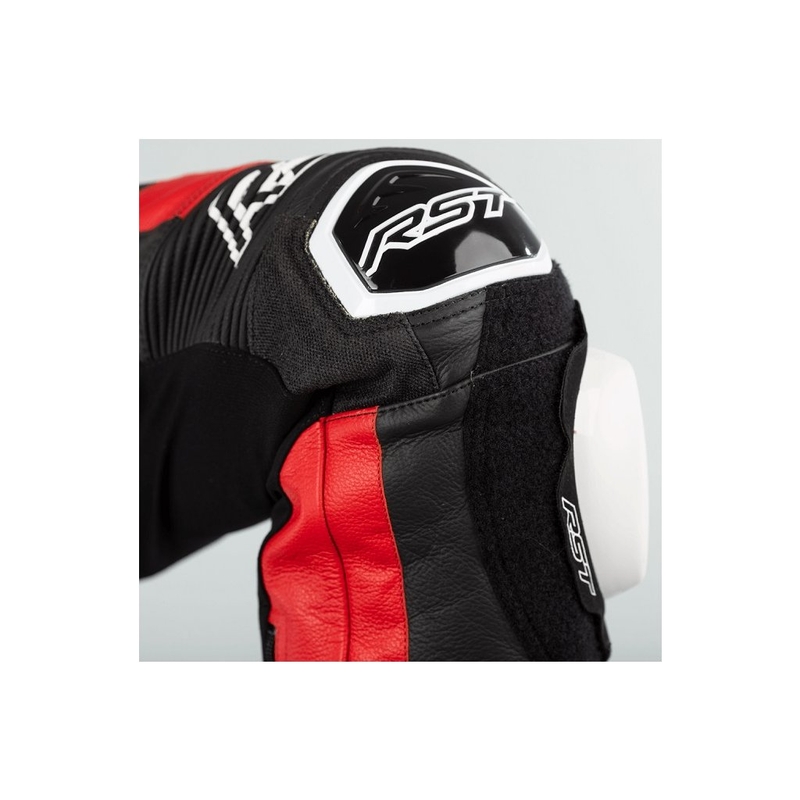 Einteiliger RST Pro Series Airbag schwarz-weiß-rot Motorradoverall  Ausverkauf