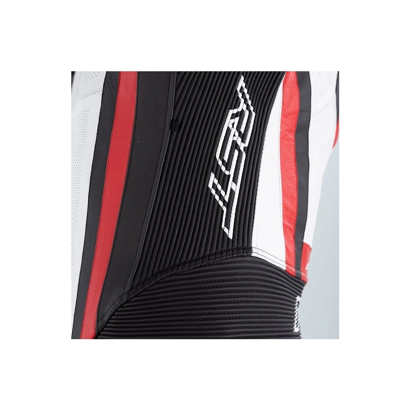 Einteiliger RST Pro Series Airbag schwarz-weiß-rot Motorradoverall  Ausverkauf