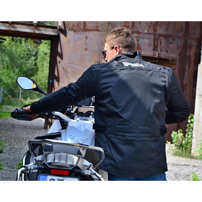 Motorradjacke RSA Voyager schwarz Ausverkauf