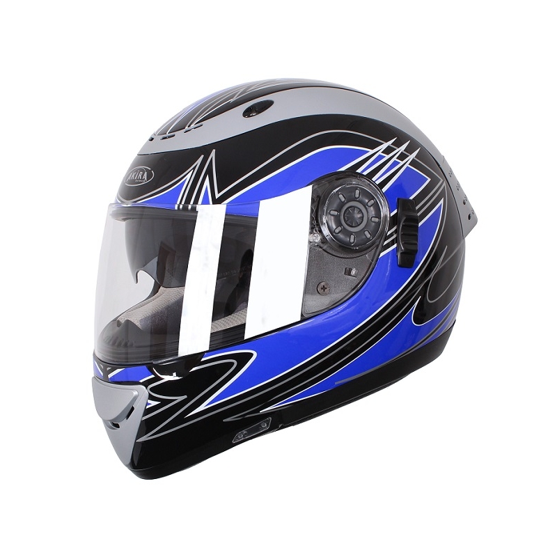 Motorradhelm Akira Izumi 2207 blau Ausverkauf