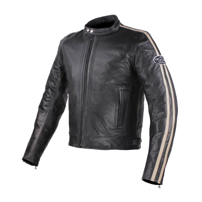 Tschul 640 schwarz und beige Motorradjacke Ausverkauf