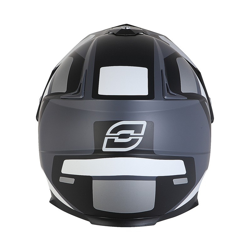 Endurohelm mit Sonnenblende Ozone MXT-01 schwarz-grau Ausverkauf