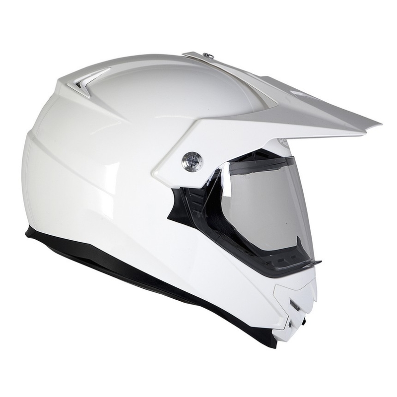 Endurohelm mit Sonnenblende Ozone MXT-01 weiß Ausverkauf