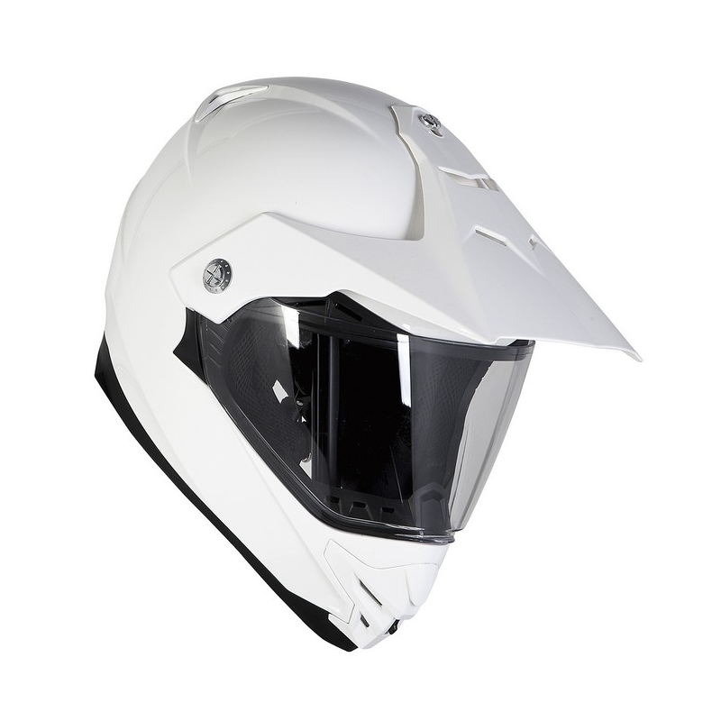 Endurohelm mit Sonnenblende Ozone MXT-01 weiß Ausverkauf